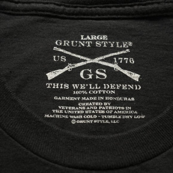 Grunt Style Short Sleeve Shirt Mens Size Large Black It's Cinco Somewhere Funny - Picture 5 of 8